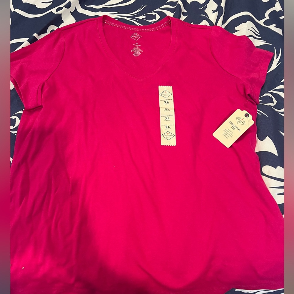 St John’s Bay - Essential Tee - Short Sleeve - Pink - NWT